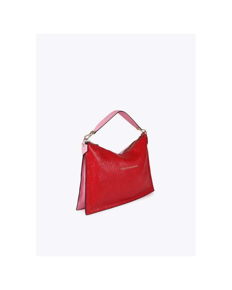 Bolso Bandolera Bicolor Rosa y Rojo