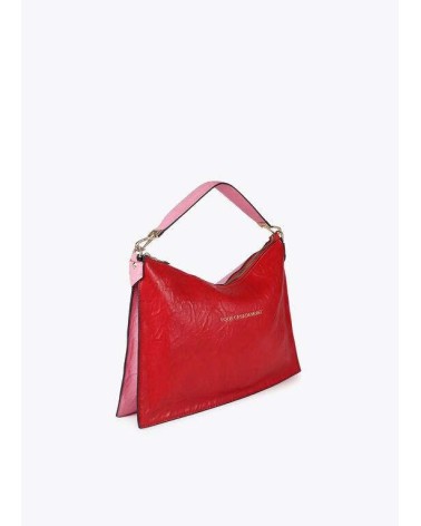 Bolso Bandolera Bicolor Rosa y Rojo