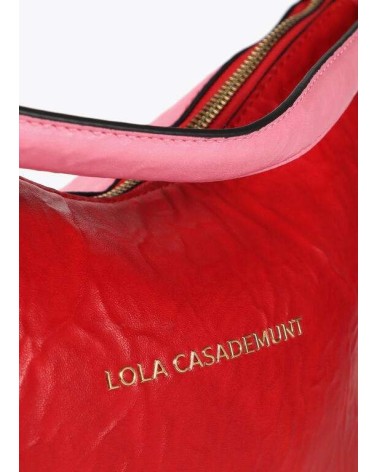 Bolso Bandolera Bicolor Rosa y Rojo