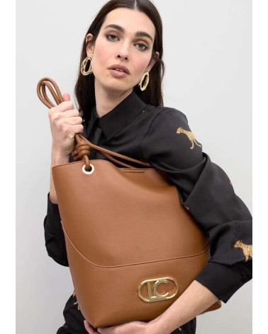 Bolso Nudos Asa Marrón