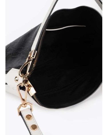 Bolso Bandolera Bicolor Negro y Blanco