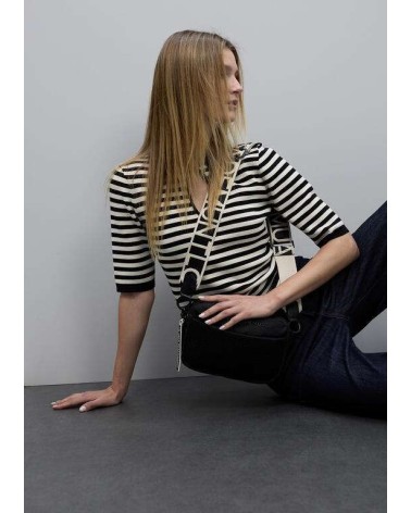 Bolso Bandolera Nylon Negro