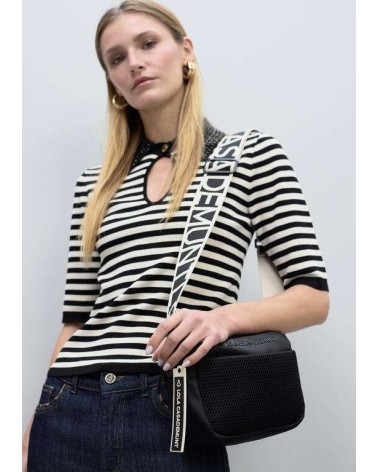 Bolso Bandolera Nylon Negro