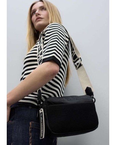 Bolso Bandolera Nylon Negro