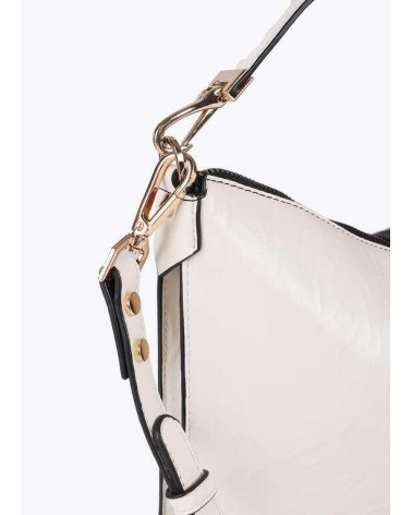 Bolso Bandolera Bicolor Negro y Blanco