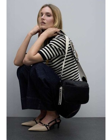 Bolso Bandolera Nylon Negro