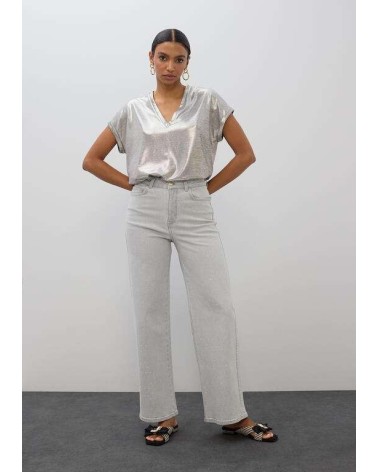 Pantalones Gris Strass