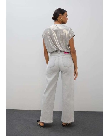 Pantalones Gris Strass