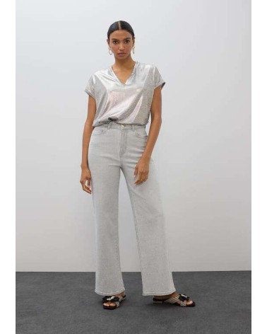 Pantalones Gris Strass