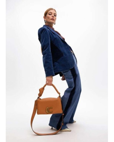 Bolso Bandolera Camel Solapa