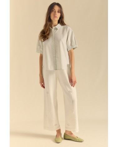 Camisa Listada Abullonada