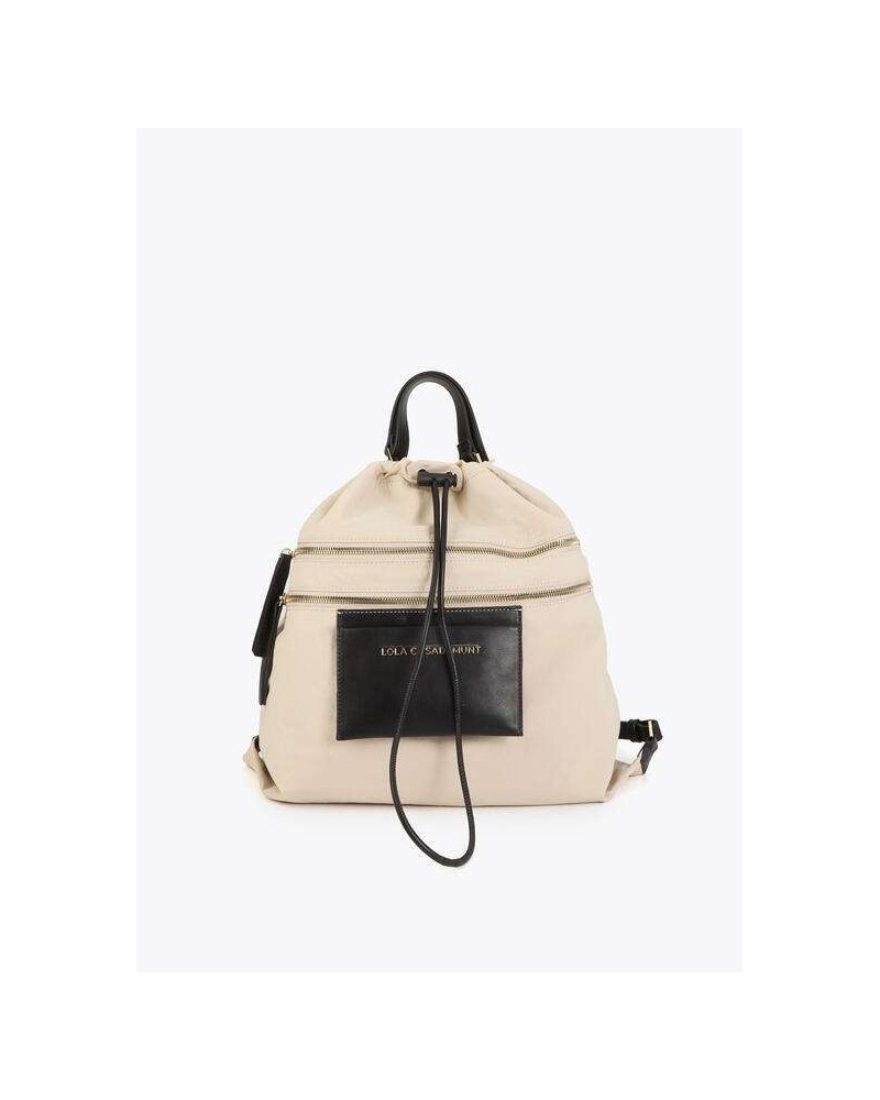 Mochila Nylon Beige