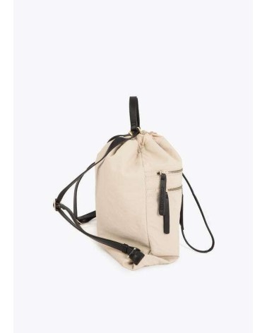 Mochila Nylon Beige