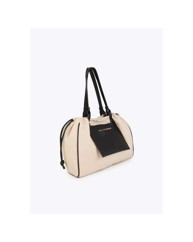 Bolso Shopper Nylon Beige