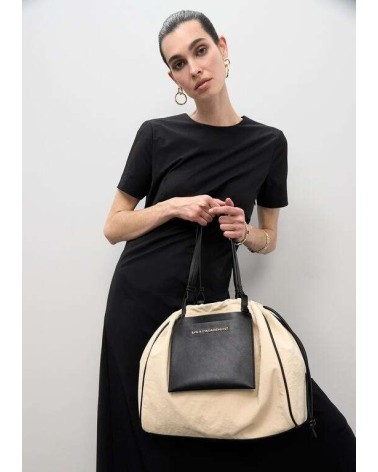 Bolso Shopper Nylon Beige