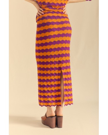 Falda Ondas Tricolor