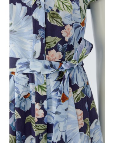 Vestido Blue Flowers