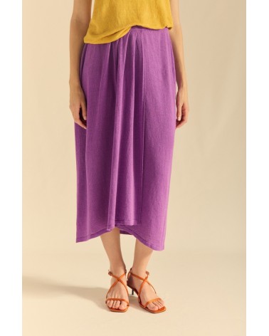 Falda Lino Morada