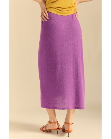 Falda Lino Morada