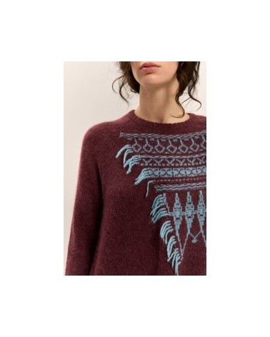 Jersey Jacquard Con Flecos