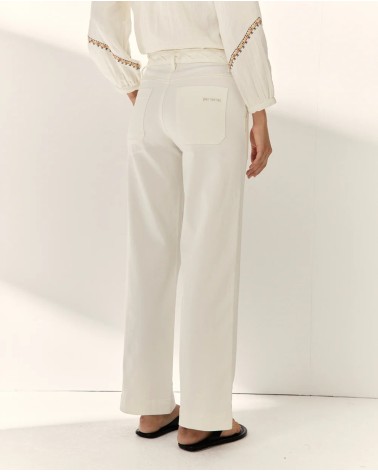 Vaquero Recto Blanco