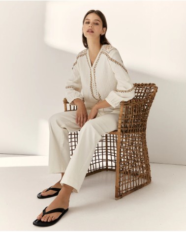 Vaquero Recto Blanco