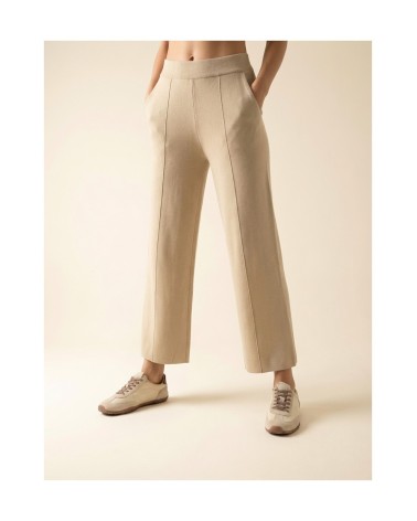 Pantalón Básico Crop Beige