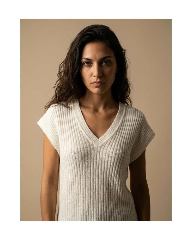 Jersey Desagujado Blanco