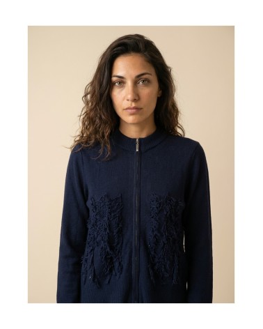 Bomber Azul Flecos