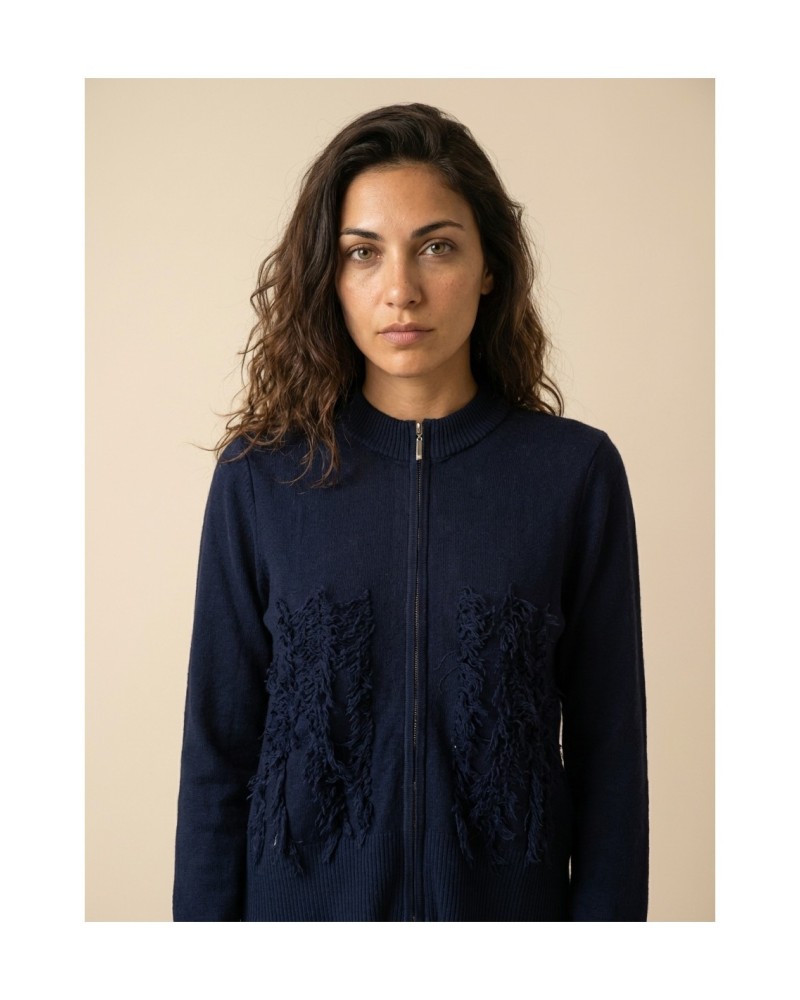 Bomber Azul Flecos