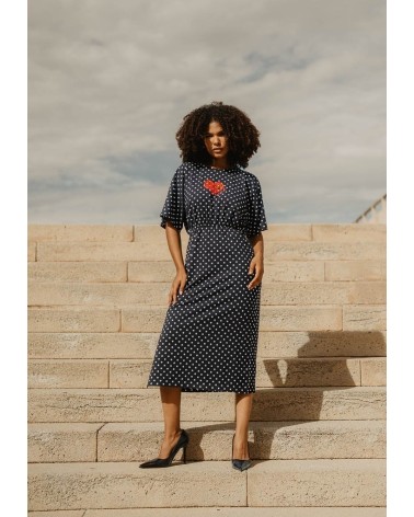 Vestido Negro Lunares