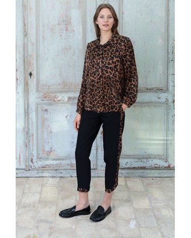 Blusa Fluída Leopardo