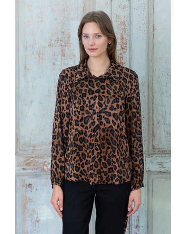 Blusa Fluída Leopardo