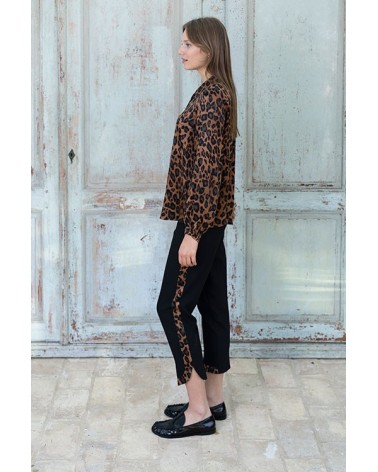 Blusa Fluída Leopardo