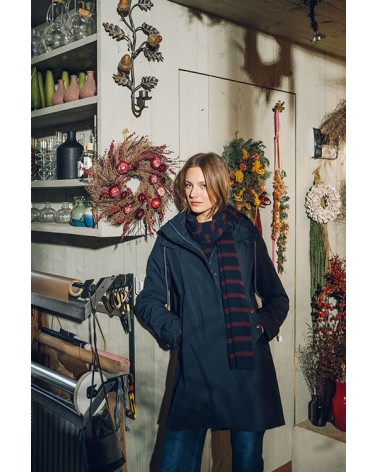 Parka Marino Con Capucha