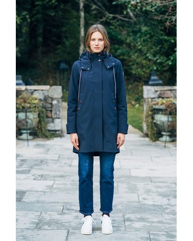 Parka Marino Con Capucha