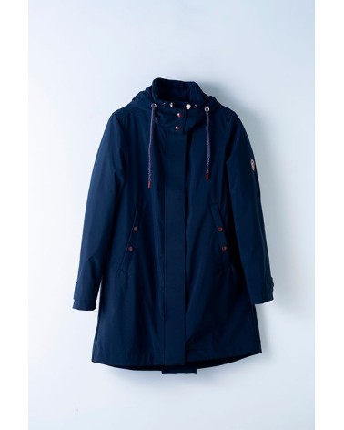 Parka Marino Con Capucha