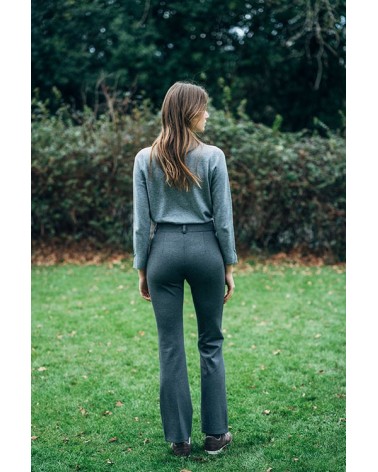 Pantalón Gris Nervio Central