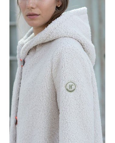 Abrigo Borreguito Crudo Capucha