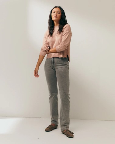 Vaquero Gris Con Mini Tachuelas