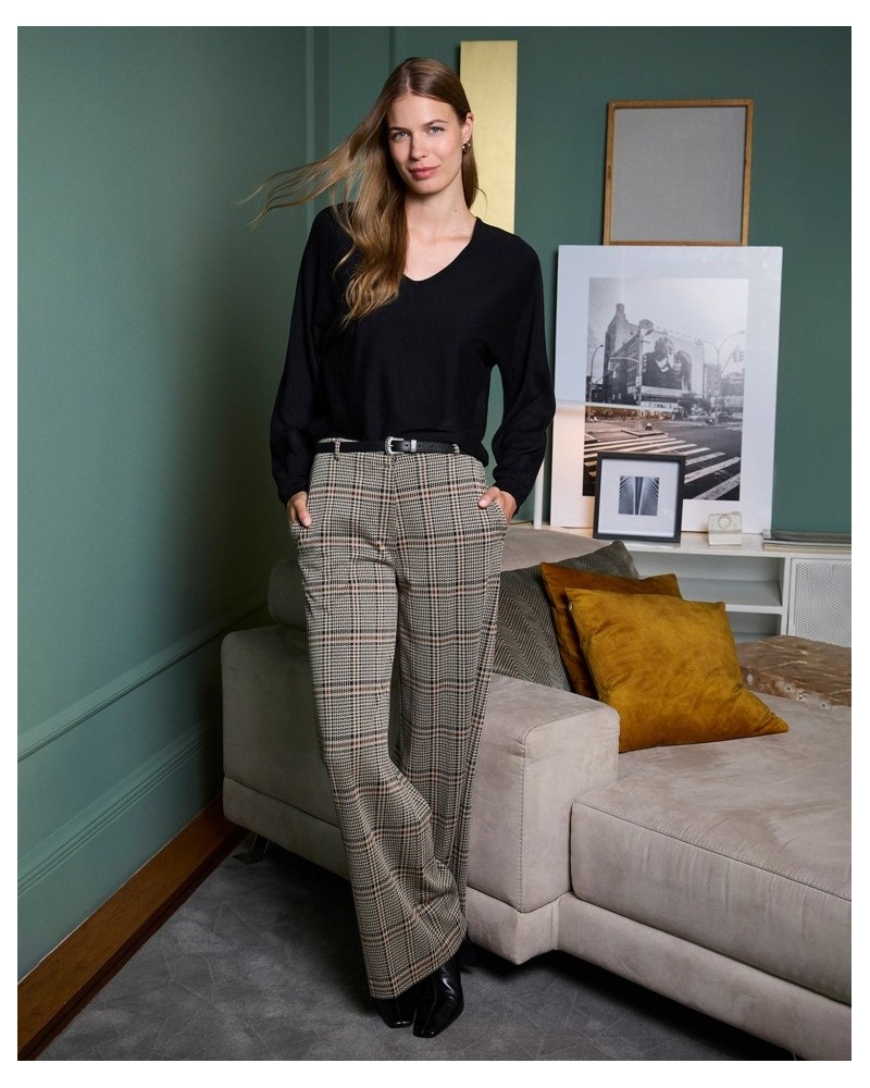 Pantalón Jaquard Negro