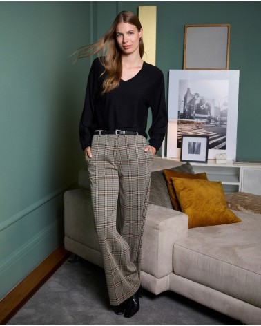 Pantalón Jaquard Negro