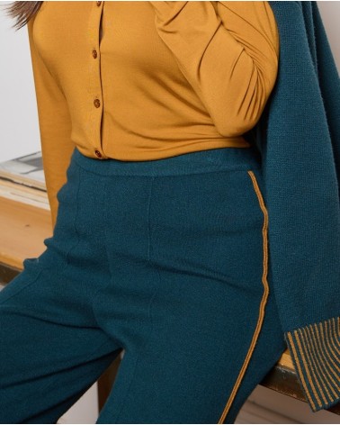 Pantalón Punto Verde Vivo Mostaza