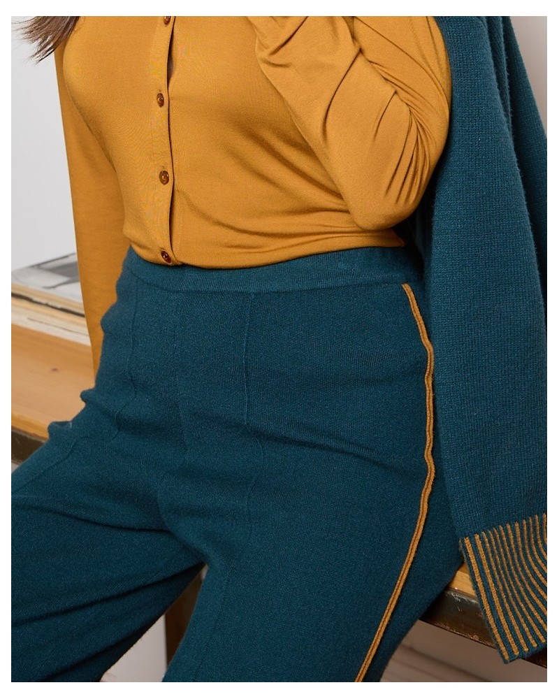 Pantalón Punto Verde Vivo Mostaza