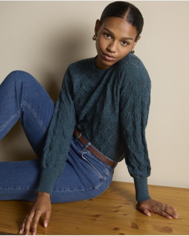 Jersey Tricot Petróleo