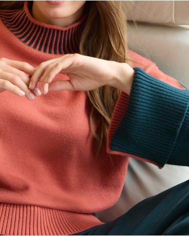 Jersey Bicolor Salmón Perkins