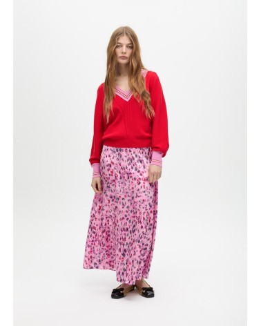 Jersey Rojo Pico Contraste