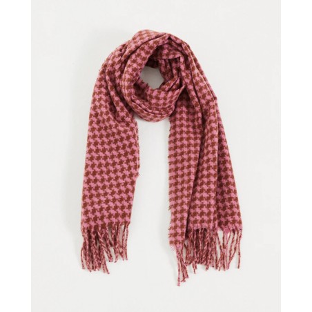 Bufanda Cuadros Rosados
