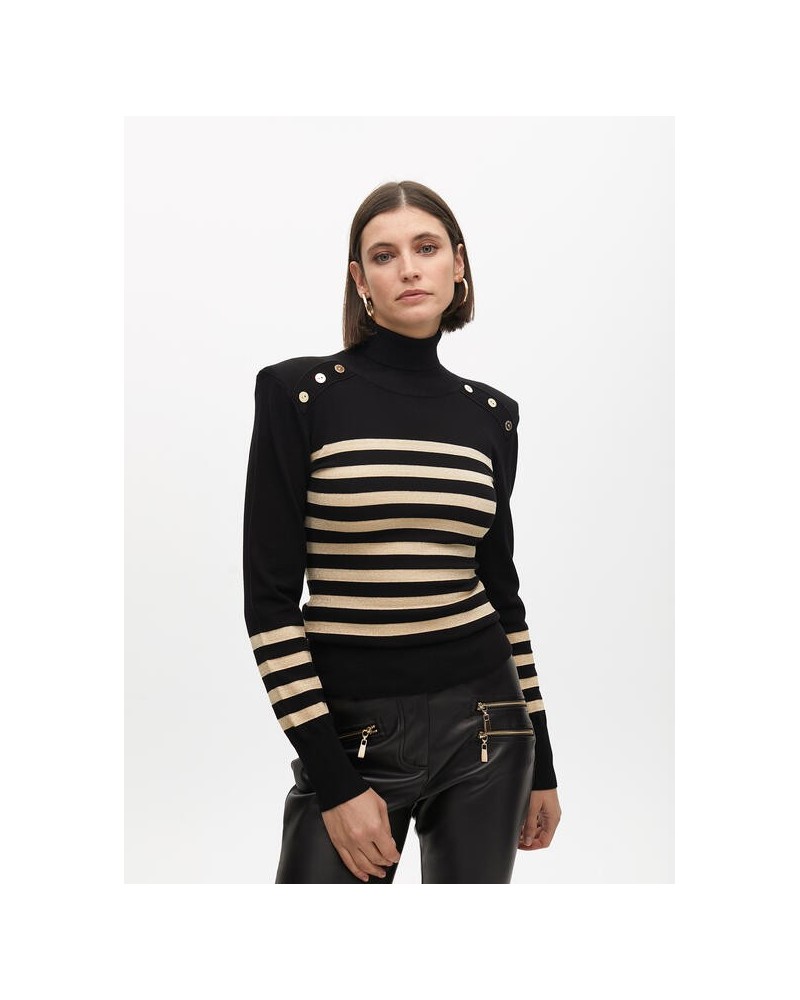 Jersey Rayas Cuello Alto