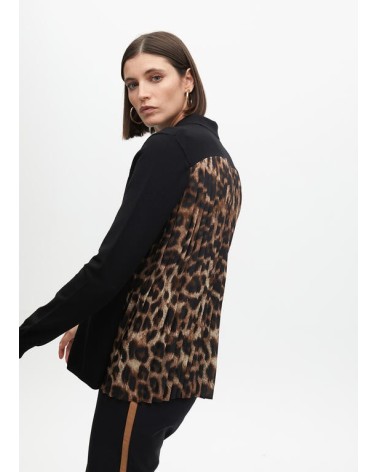 Jersey ESpalda Plisada Animal Print